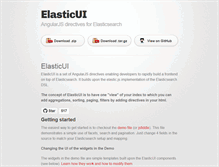 Tablet Screenshot of elasticui.com